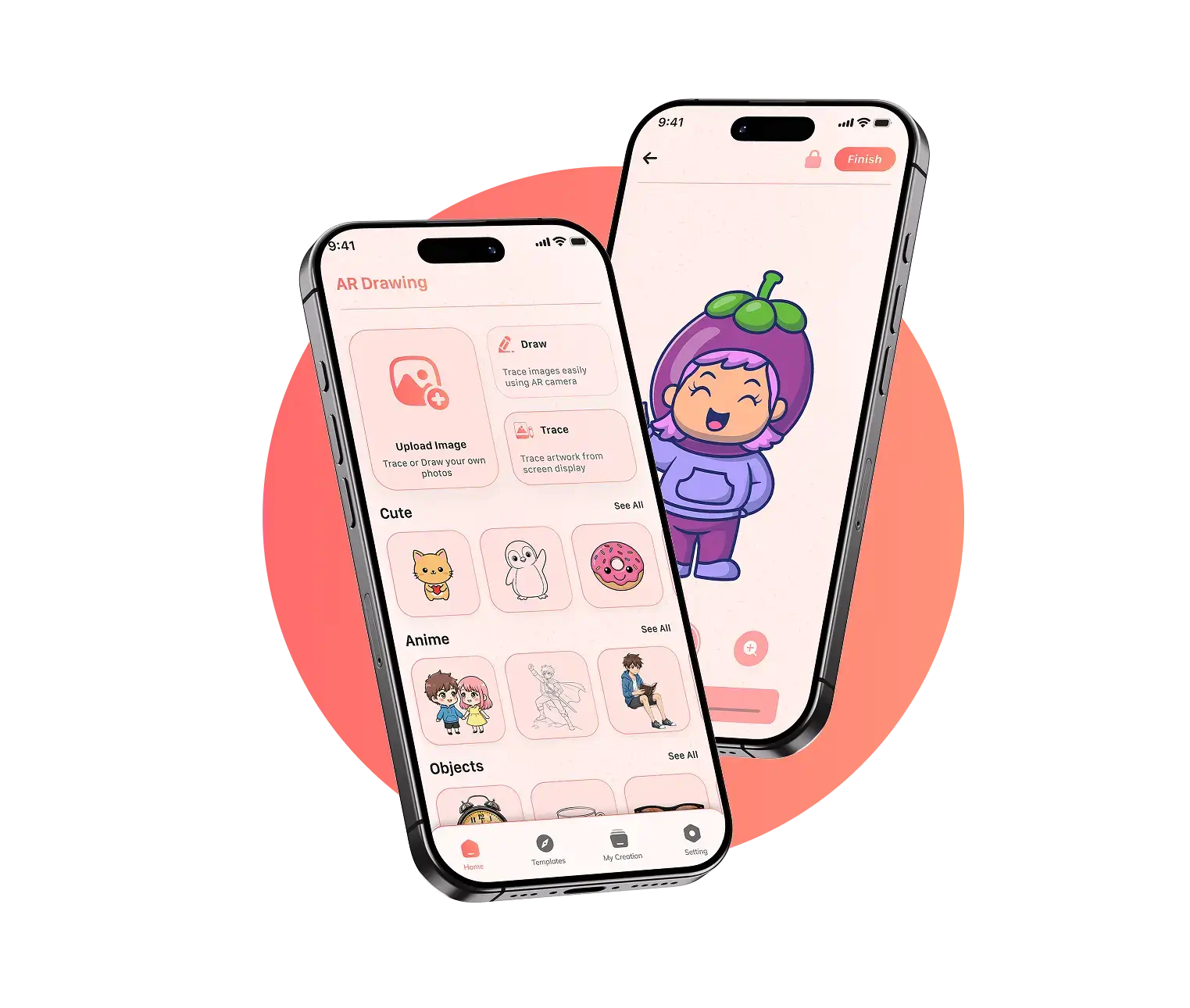 AR Drawing app preview screen