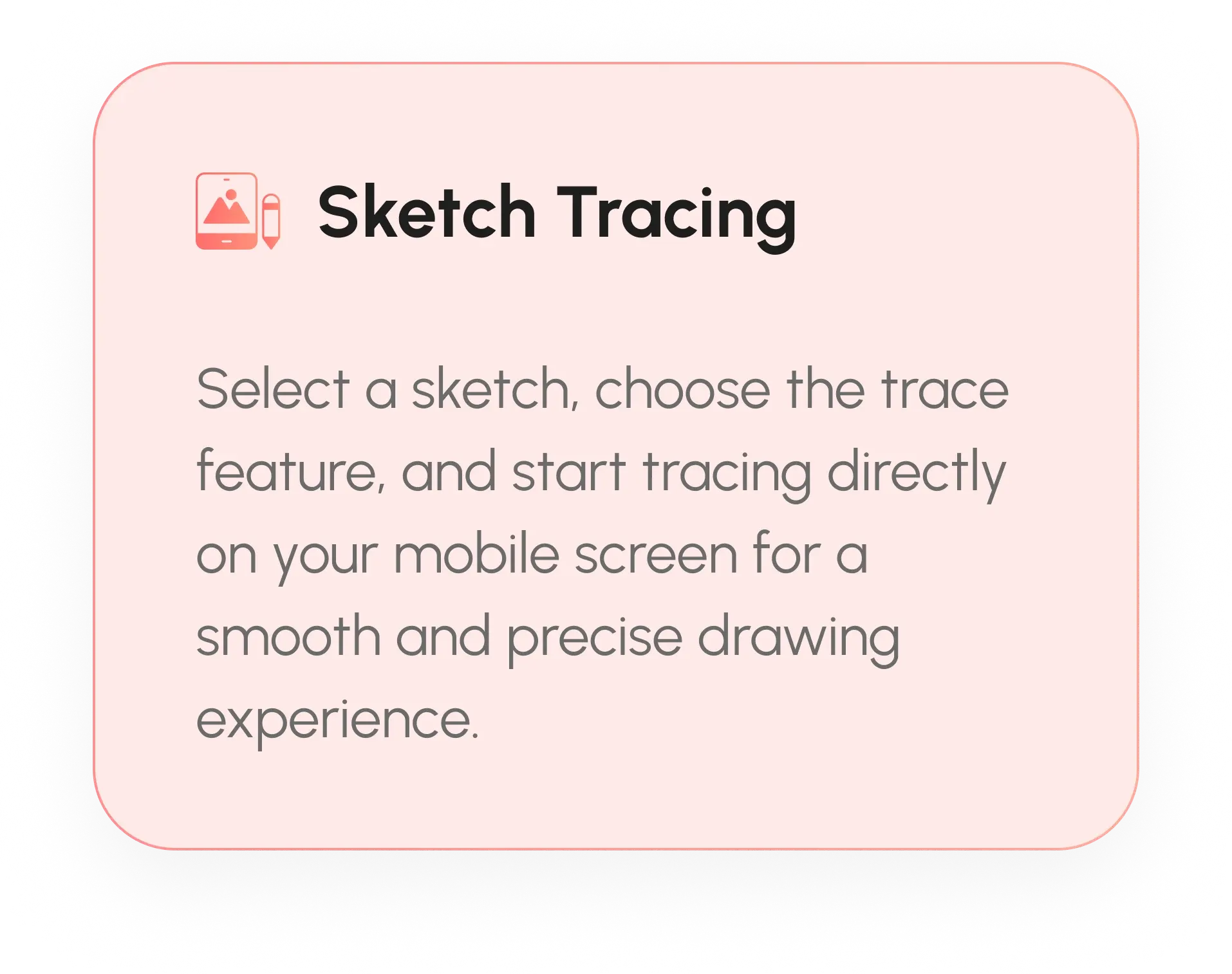 AR Drawing sketch tracing mode