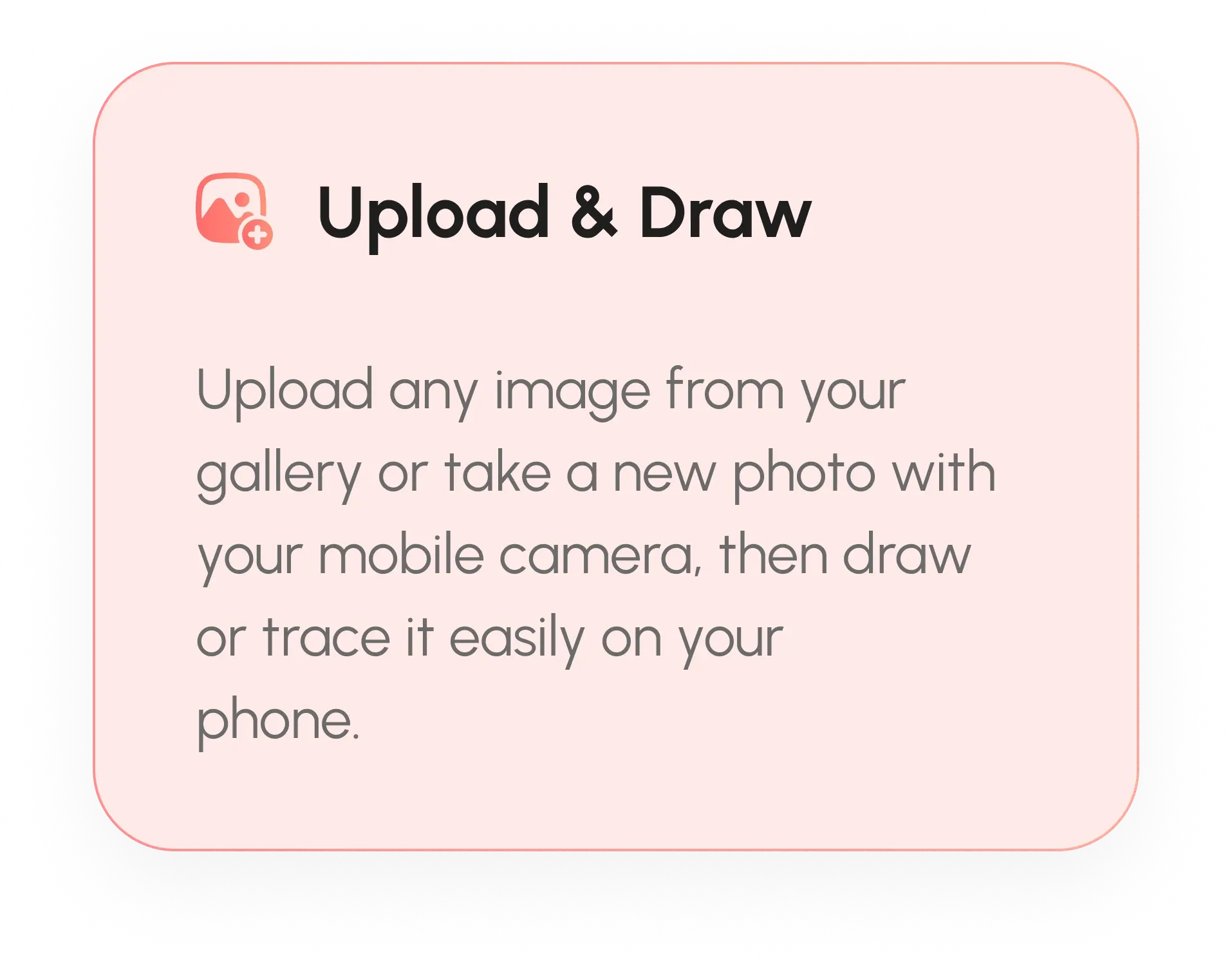 Upload image and draw with AR Drawing